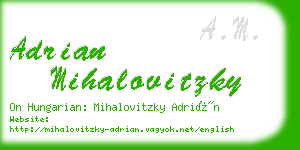 adrian mihalovitzky business card